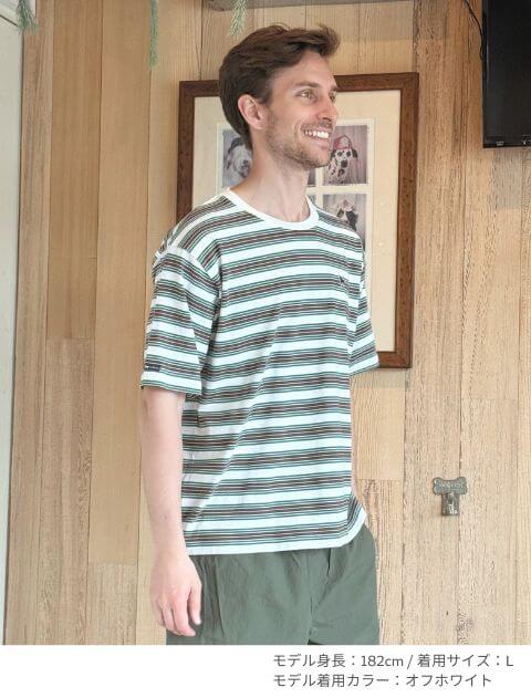 ナチュラルヴィンテージボーダー Tシャツ ブランドのドッグデプト/DOG DEPT