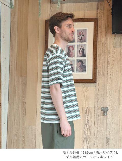 ナチュラルヴィンテージボーダー Tシャツ ブランドのドッグデプト/DOG DEPT