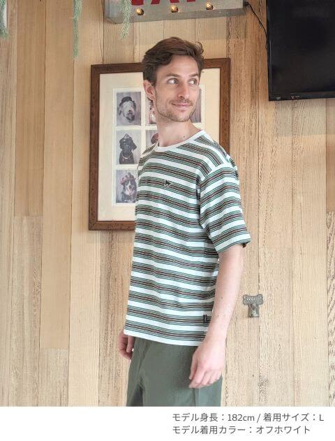 ナチュラルヴィンテージボーダー Tシャツ ブランドのドッグデプト/DOG DEPT