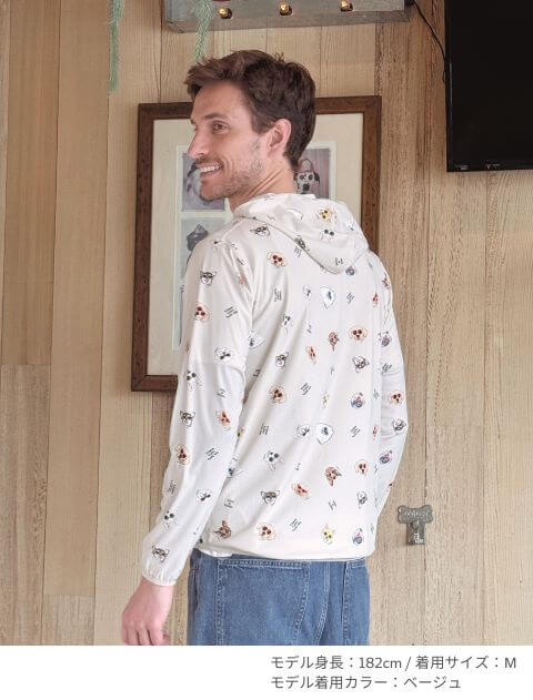 DOGS IN SHADES ジップパーカー   ブランドのドッグデプト/DOG DEPT