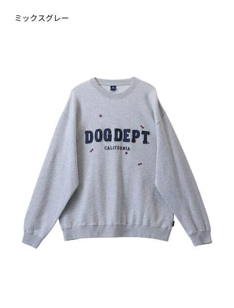 デニムアップリロゴスウェット   ブランドのドッグデプト/DOG DEPT