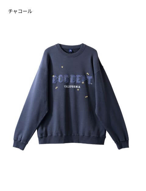 デニムアップリロゴスウェット   ブランドのドッグデプト/DOG DEPT
