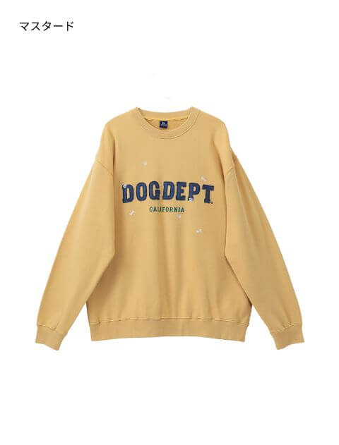 デニムアップリロゴスウェット   ブランドのドッグデプト/DOG DEPT