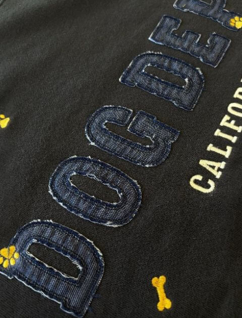 デニムアップリロゴスウェット   ブランドのドッグデプト/DOG DEPT