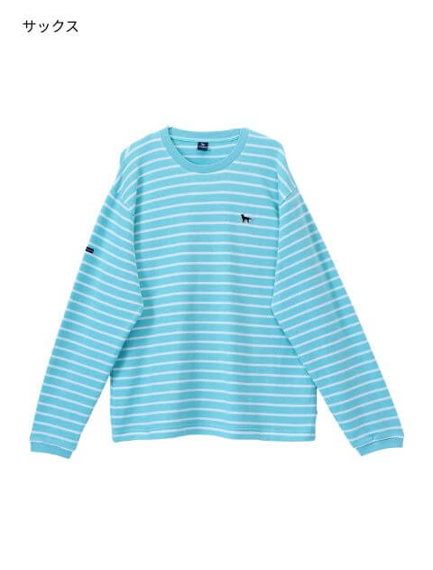 差し編みパイルボーダー　クルー   ブランドのドッグデプト/DOG DEPT