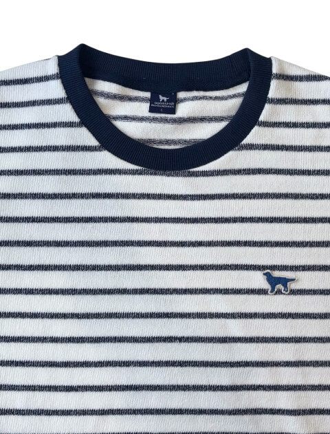 差し編みパイルボーダー　クルー   ブランドのドッグデプト/DOG DEPT