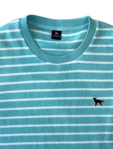 差し編みパイルボーダー　クルー   ブランドのドッグデプト/DOG DEPT