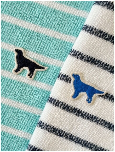 差し編みパイルボーダー　クルー   ブランドのドッグデプト/DOG DEPT