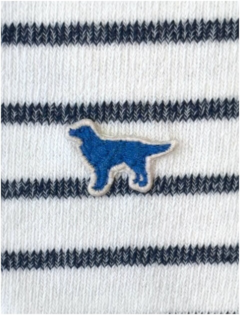 差し編みパイルボーダー　クルー   ブランドのドッグデプト/DOG DEPT