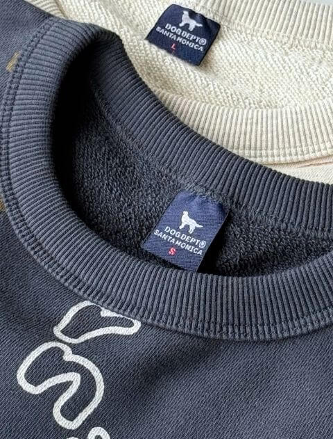 HELLO.MAX総柄ロゴクルー   ブランドのドッグデプト/DOG DEPT