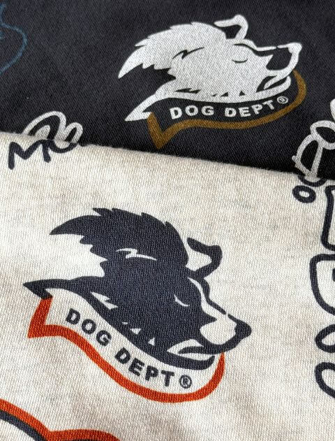 HELLO.MAX総柄ロゴクルー   ブランドのドッグデプト/DOG DEPT