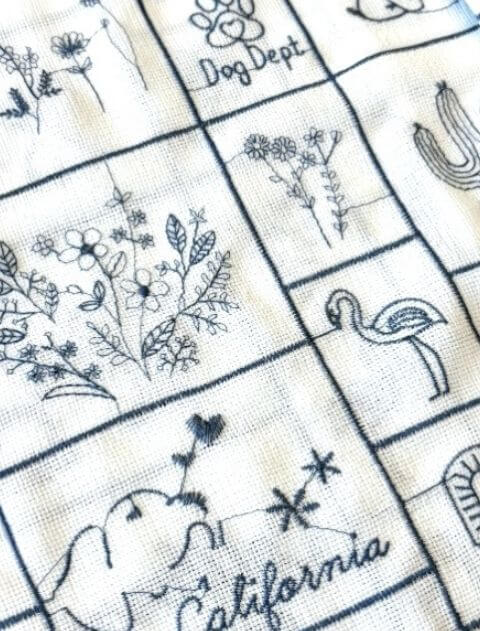 エンブロイダリー 刺繍半袖シャツ ブランドのドッグデプト/DOG DEPT