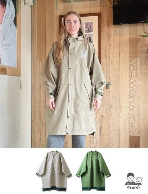【UNISEX】【耐水圧10000mm】レインコート