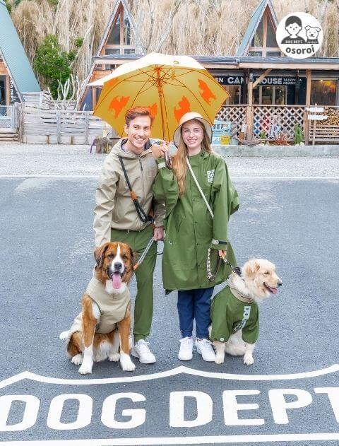 【耐水圧10000mm】レインコート  ブランドのドッグデプト/DOG DEPT