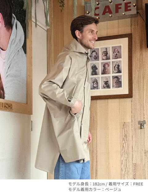 【耐水圧10000mm】レインコート  ブランドのドッグデプト/DOG DEPT