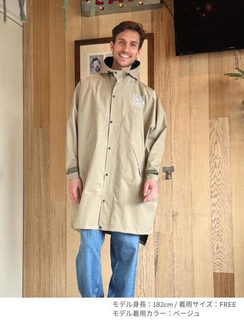 【耐水圧10000mm】レインコート  ブランドのドッグデプト/DOG DEPT