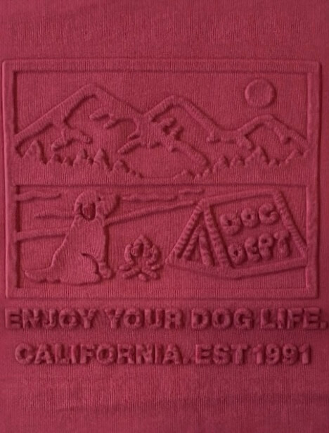 エンボス加工ロンT  ブランドのドッグデプト/DOG DEPT