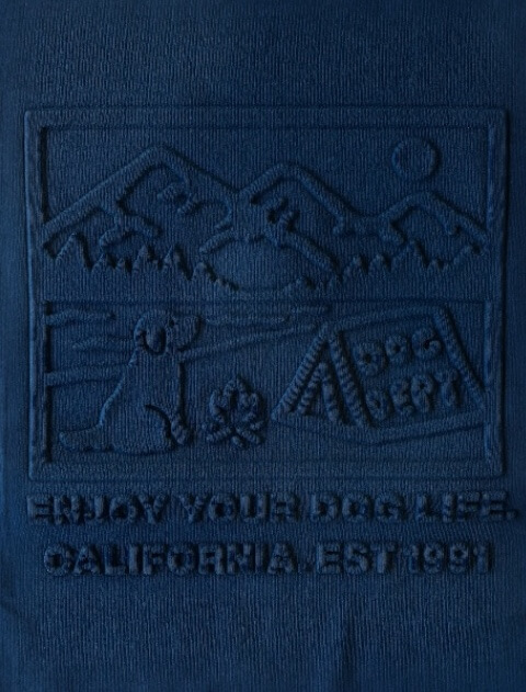 エンボス加工ロンT  ブランドのドッグデプト/DOG DEPT