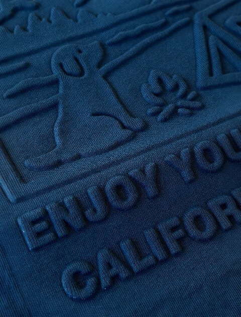 エンボス加工ロンT  ブランドのドッグデプト/DOG DEPT