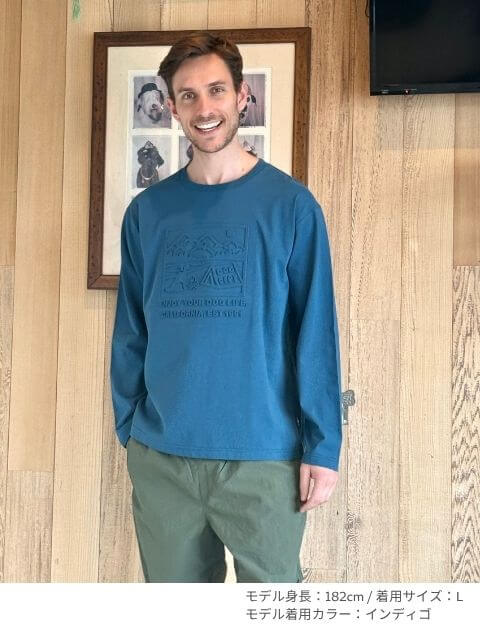 エンボス加工ロンT  ブランドのドッグデプト/DOG DEPT