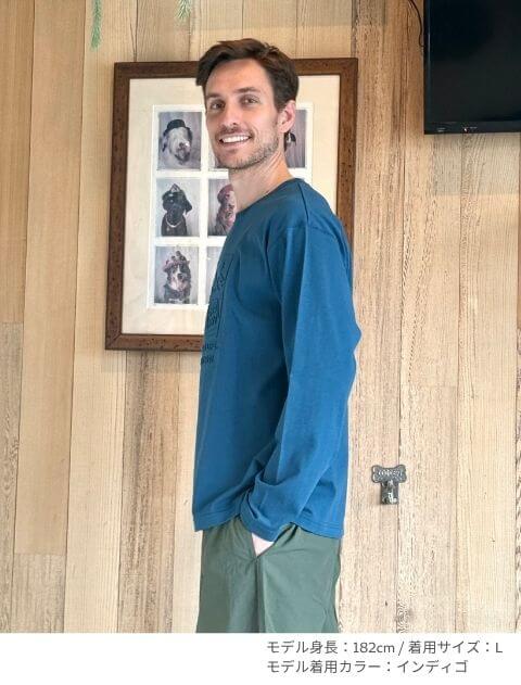 エンボス加工ロンT  ブランドのドッグデプト/DOG DEPT