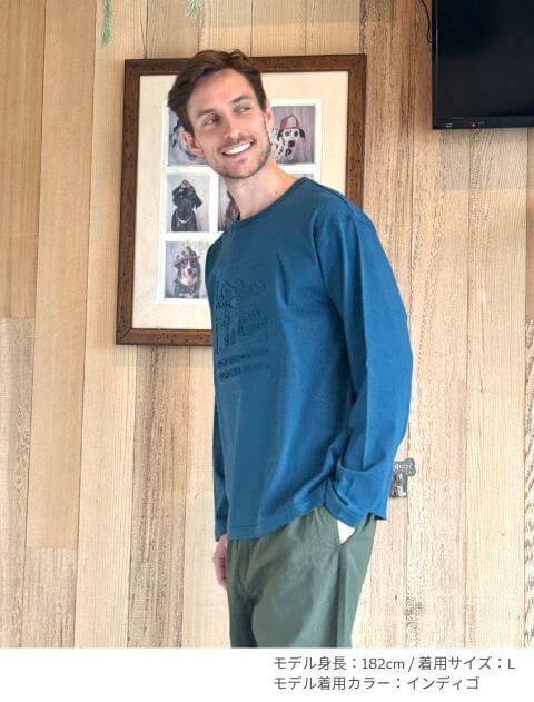 エンボス加工ロンT  ブランドのドッグデプト/DOG DEPT