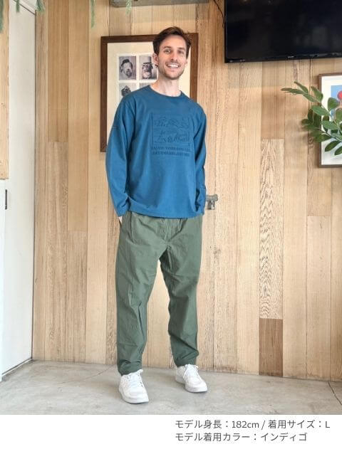 エンボス加工ロンT  ブランドのドッグデプト/DOG DEPT