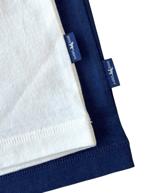 ロゴ＆ナンバーロンT  ブランドのドッグデプト/DOG DEPT