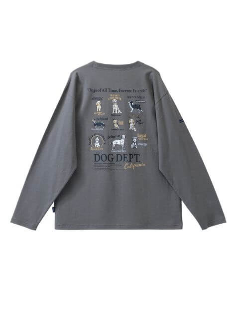 UNISEX】dog of alltime,forever friends ロンT