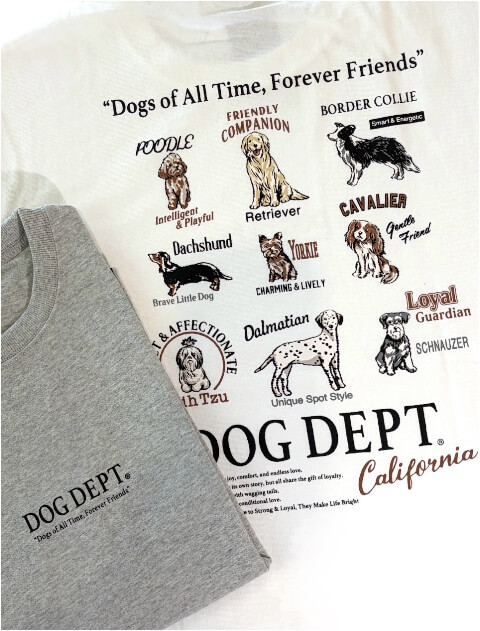 dog of alltime,forever friends ロンT  ブランドのドッグデプト/DOG DEPT