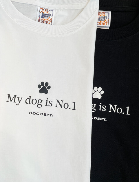 My dog is No.1 ロゴベーシックTシャツ  ブランドのドッグデプト/DOG DEPT
