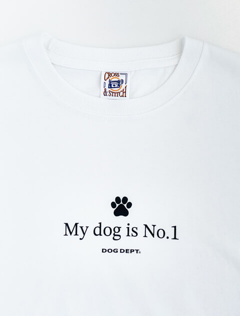 My dog is No.1 ロゴベーシックTシャツ  ブランドのドッグデプト/DOG DEPT