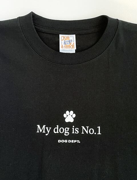 My dog is No.1 ロゴベーシックTシャツ  ブランドのドッグデプト/DOG DEPT