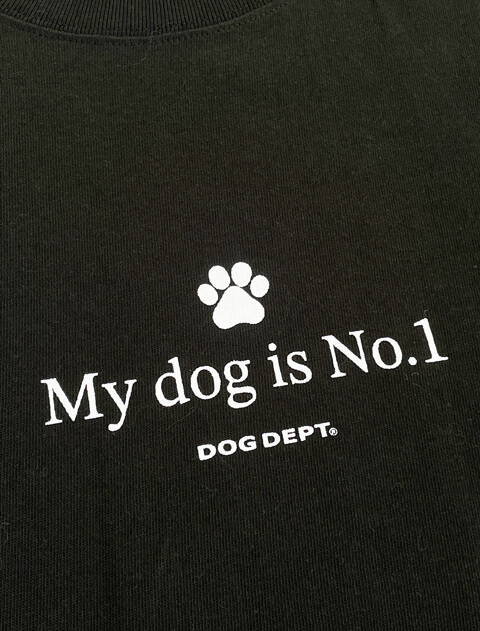 My dog is No.1 ロゴベーシックTシャツ  ブランドのドッグデプト/DOG DEPT