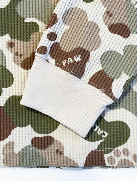 DOG CAMOハイテンションワッフル ロンT ブランドのドッグデプト/DOG DEPT