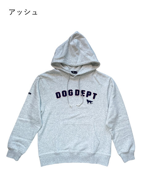 サガラ刺繍スウェットパーカー   ブランドのドッグデプト/DOG DEPT