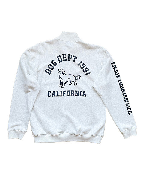 カレッジモチーフスタンドフルジップ   ブランドのドッグデプト/DOG DEPT