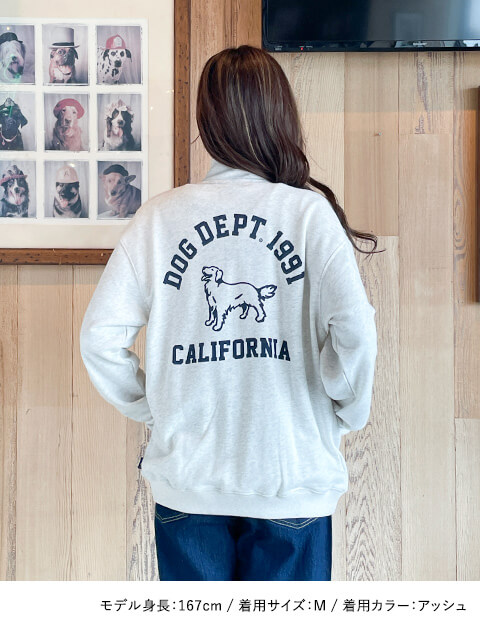 カレッジモチーフスタンドフルジップ   ブランドのドッグデプト/DOG DEPT