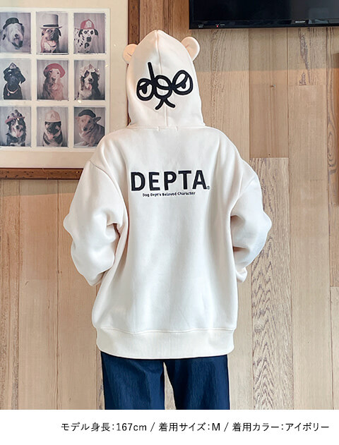 DEPTA　TRANSFORM HOODIE   ブランドのドッグデプト/DOG DEPT