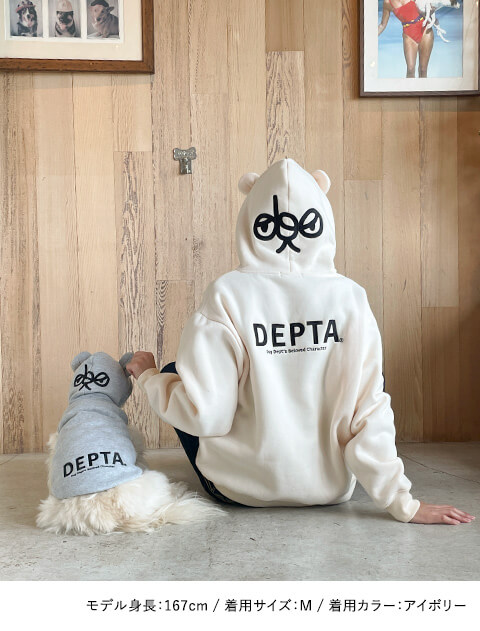 DEPTA　TRANSFORM HOODIE   ブランドのドッグデプト/DOG DEPT