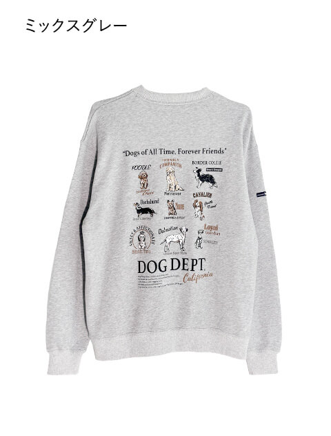dog of alltime,forever friends No.1 クルースウェット   ブランドのドッグデプト/DOG DEPT