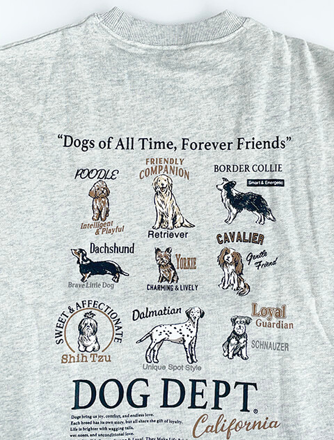 dog of alltime,forever friends No.1 クルースウェット   ブランドのドッグデプト/DOG DEPT