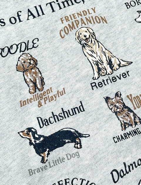dog of alltime,forever friends No.1 クルースウェット   ブランドのドッグデプト/DOG DEPT