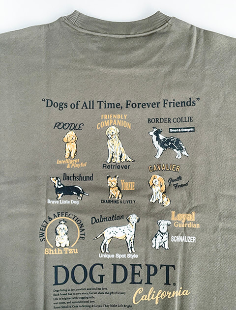 dog of alltime,forever friends No.1 クルースウェット   ブランドのドッグデプト/DOG DEPT