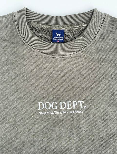 dog of alltime,forever friends No.1 クルースウェット   ブランドのドッグデプト/DOG DEPT