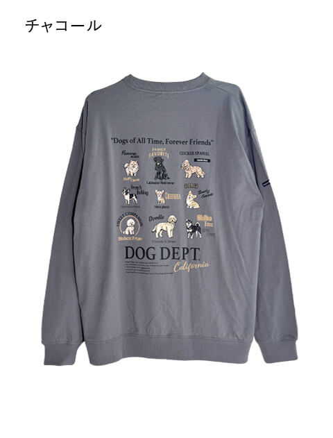 dog of alltime,forever friends No.2クルースウェット ブランドのドッグデプト/DOG DEPT
