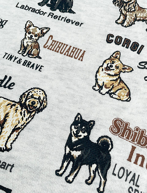 dog of alltime,forever friends No.2クルースウェット ブランドのドッグデプト/DOG DEPT