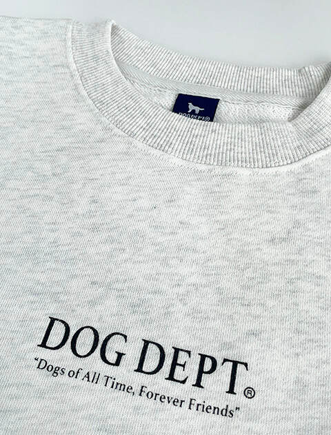 dog of alltime,forever friends No.2クルースウェット ブランドのドッグデプト/DOG DEPT