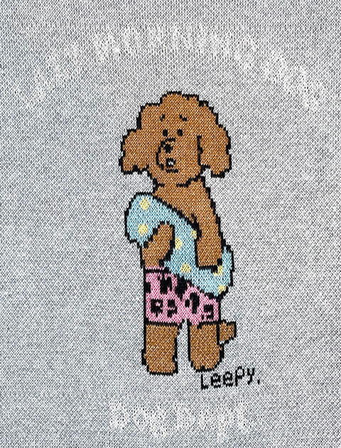 LAZY MORNING DOGクルーニット ブランドのドッグデプト/DOG DEPT