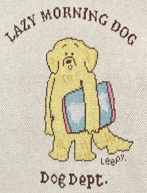 LAZY MORNING DOGクルーニット ブランドのドッグデプト/DOG DEPT